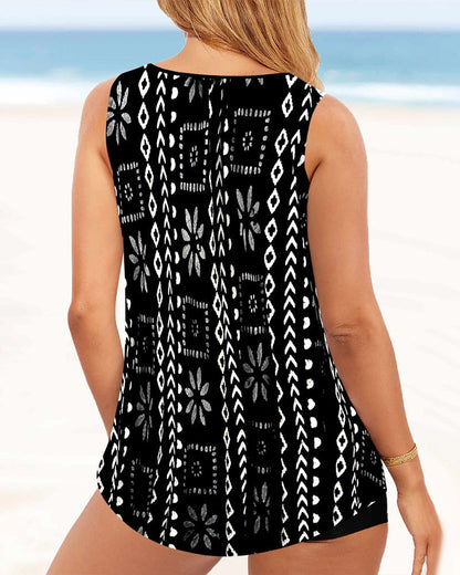 Lorna® | Bedruckter zweiteiliger Tankini