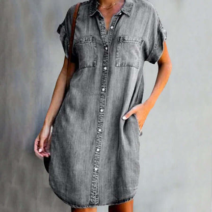 Ashley® | Stilvolles & schickes Denim-Kleid