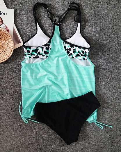 Maja® | Monochromer Tankini mit Leopardenmuster