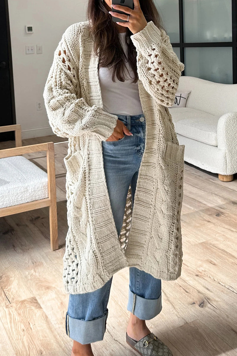 Sandrine | Maßgeschneiderte und elegante Winter-Strickjacke