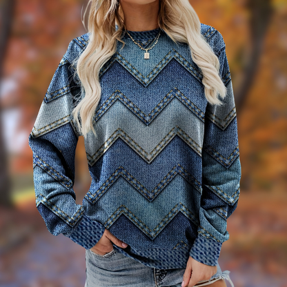 Diana® | Langarm-Pullover mit Druck