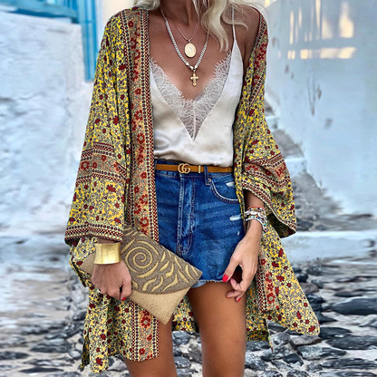 Selena® | Elegante Boho-Strickjacke