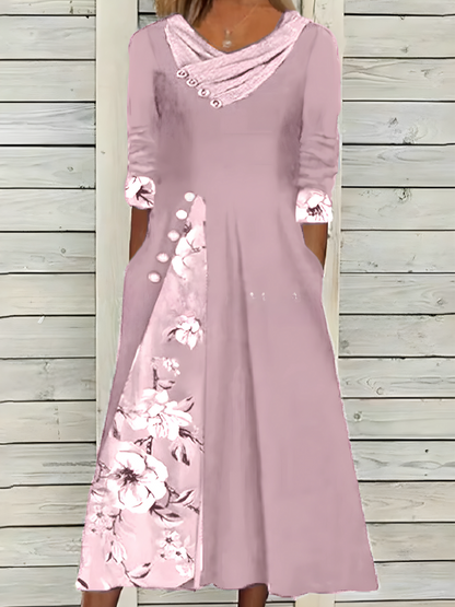 Hanna® | Freizeitkleid mit floralen Details