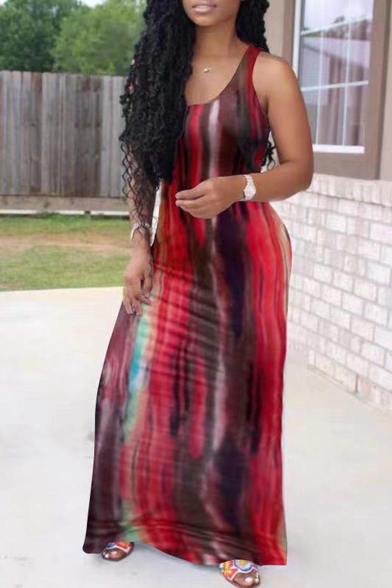 Rodress-freeshipping-tie-dye-sleeveless-scoop-neck-maxi-dress