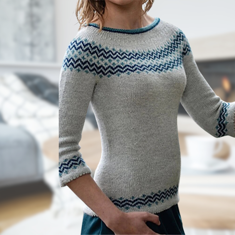 Coralie® | Gestrickter Pullover mit Rundhalsausschnitt