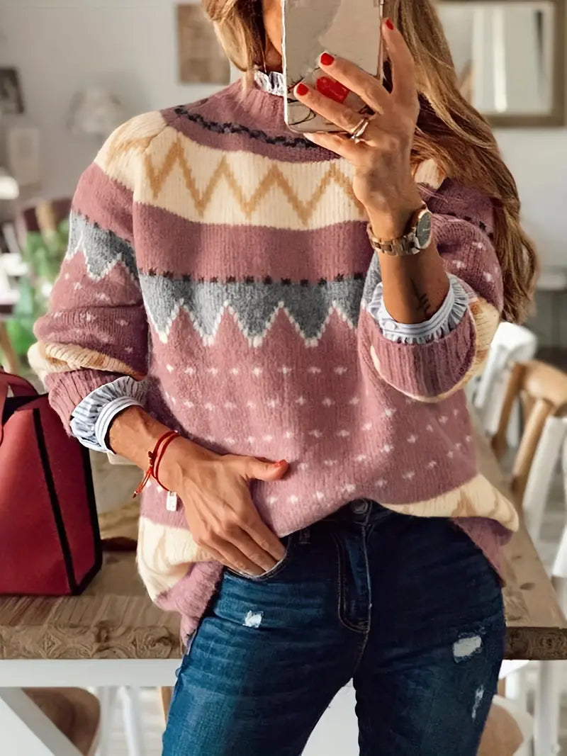 Kaitlin | Zeitloser und eleganter Winterpullover