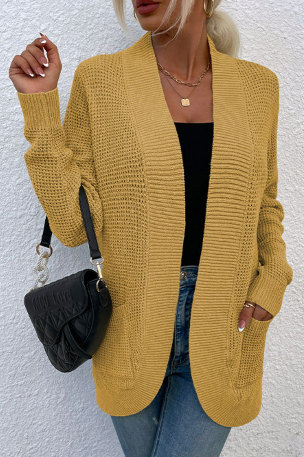 Ethel | Lässige und bequeme Winter-Strickjacke