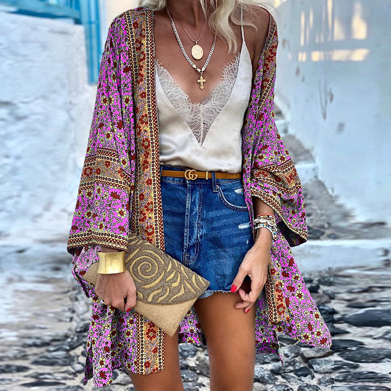 Selena® | Elegante Boho-Strickjacke