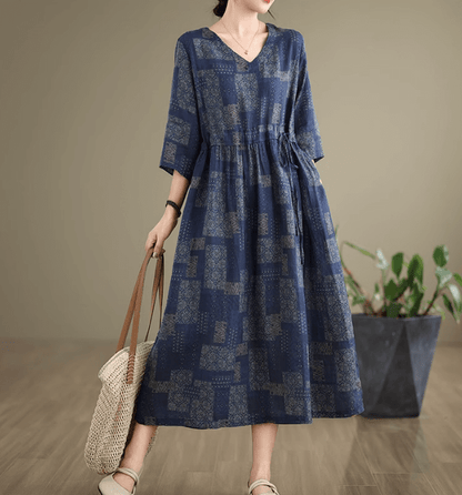 Babakud Women Elegant Blossom Midi Long Dress