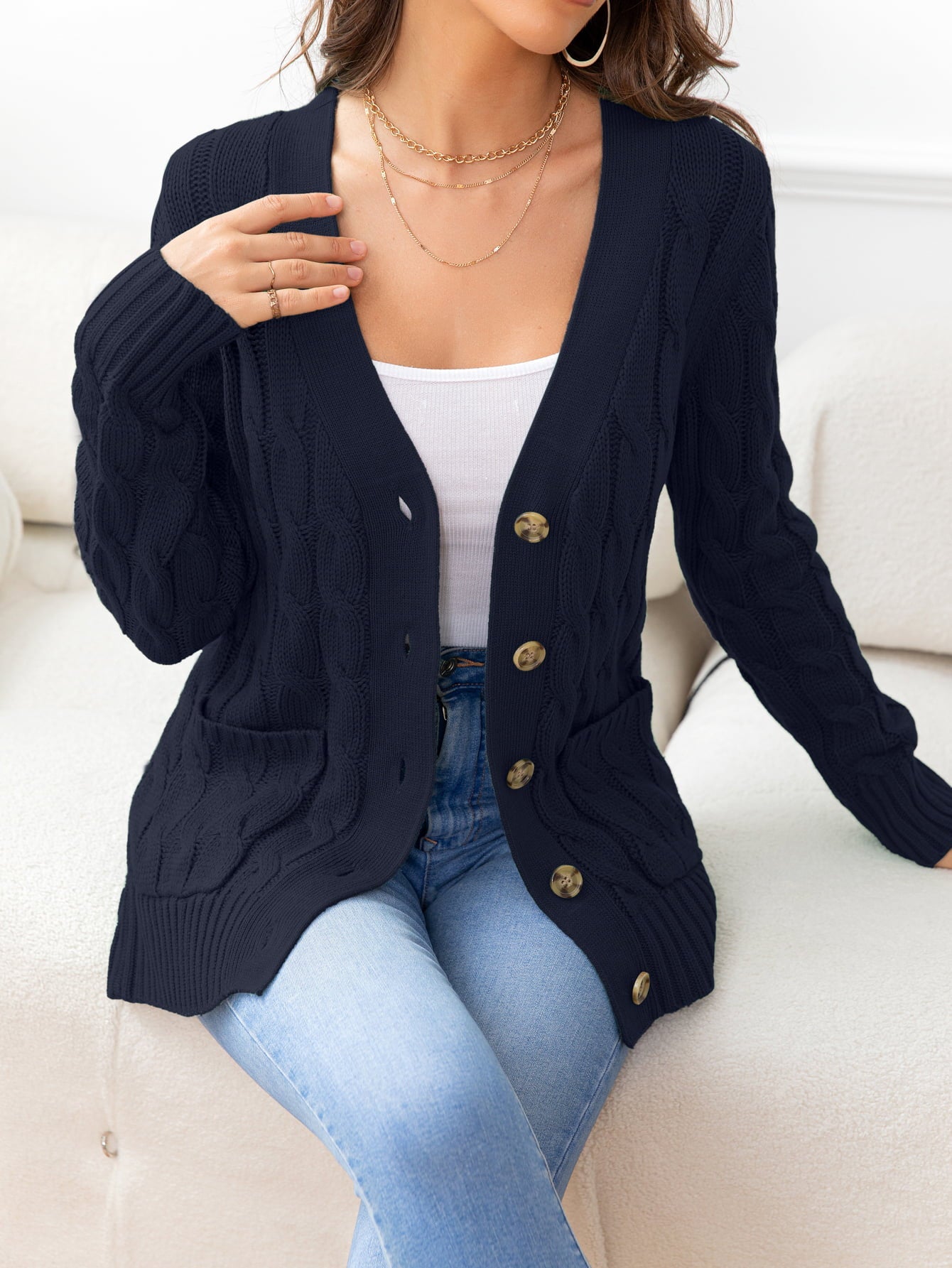 Karolina® | Elegante und lässige Strickjacke