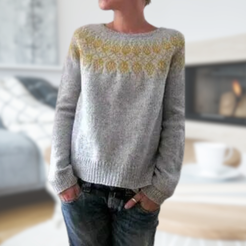 Coralie® | Gestrickter Pullover mit Rundhalsausschnitt