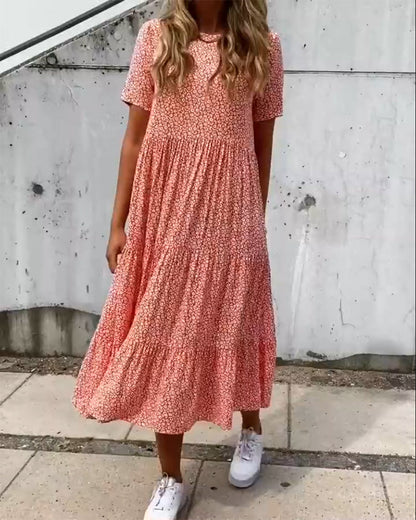 Cindy® | Kurzärmeliges Kleid mit floralem Muster