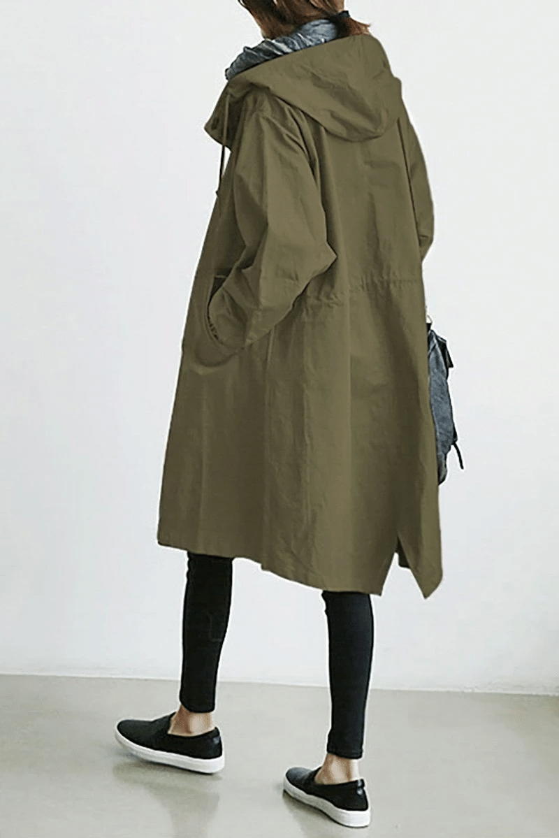 Emily ®| Stilvoller, einfarbiger, lockerer Trenchcoat