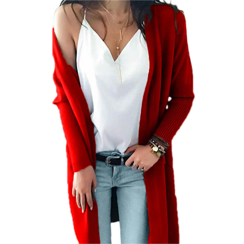 Pockets Oversized Long Cardigan Sweater