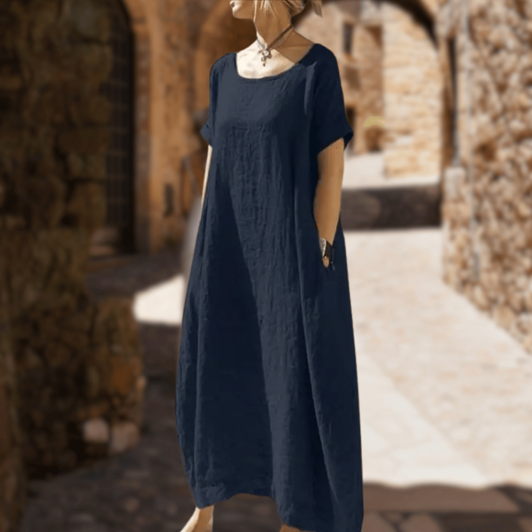 Alba® | Weiches und bequemes langes Freizeitkleid