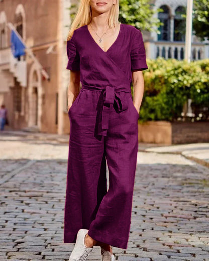 Mailin® | Stylischer Strampler Jumpsuit mit Gürtel