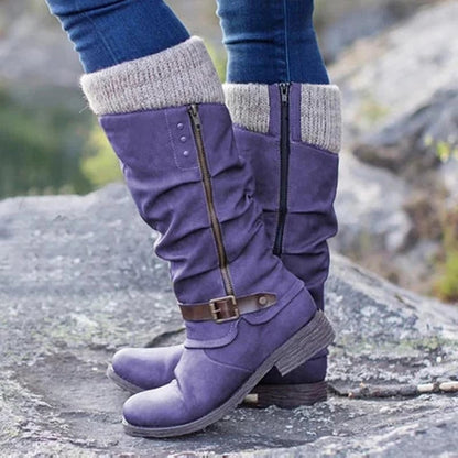 Yvette® | Orthopädische Stiefel mit flachem Absatz