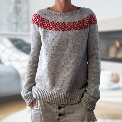 Coralie® | Gestrickter Pullover mit Rundhalsausschnitt