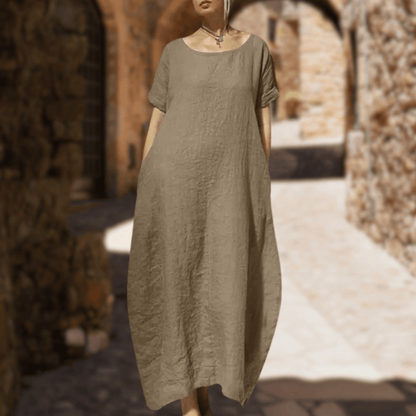 Alba® | Weiches und bequemes langes Freizeitkleid