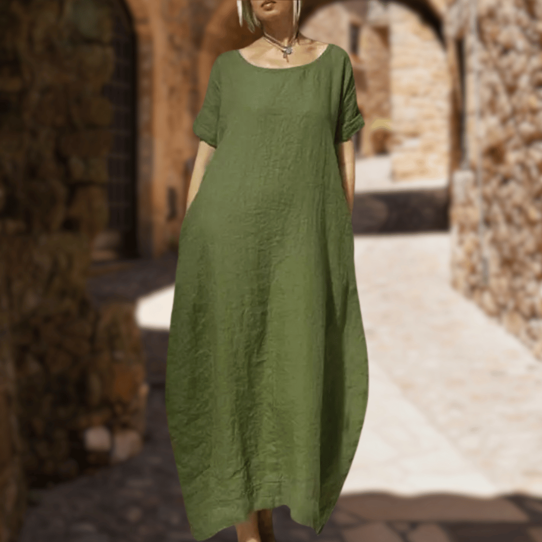 Alba® | Weiches und bequemes langes Freizeitkleid