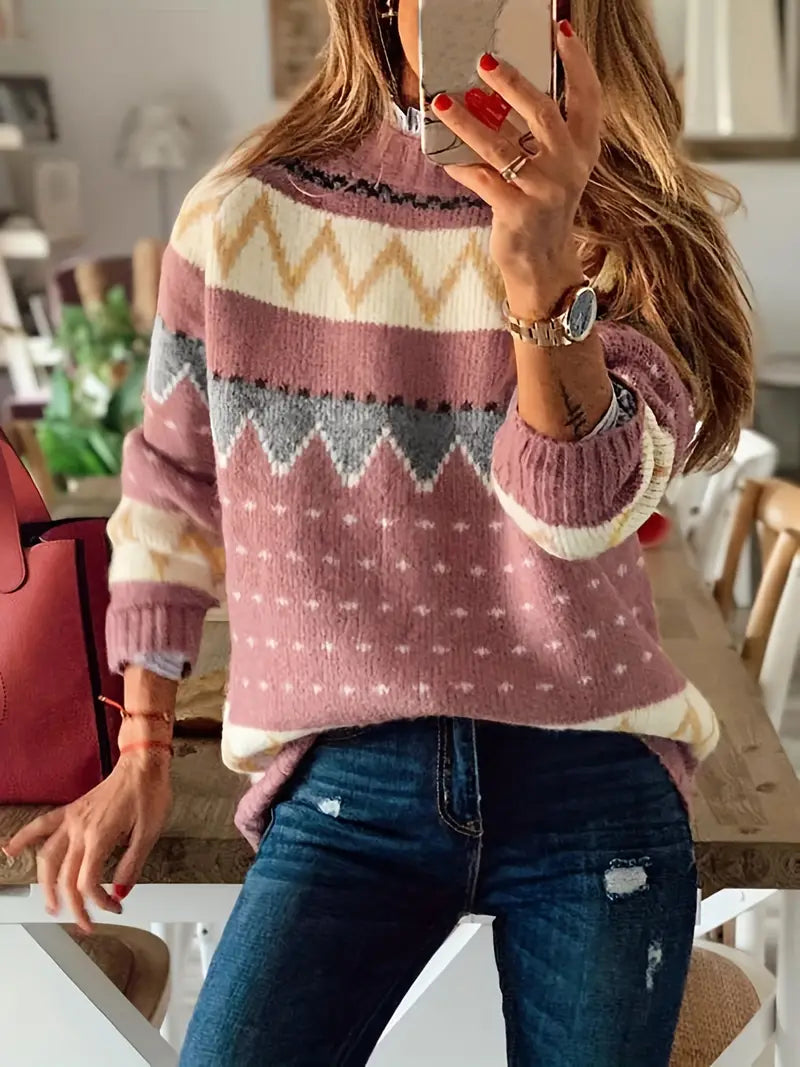 Kaitlin | Zeitloser und eleganter Winterpullover