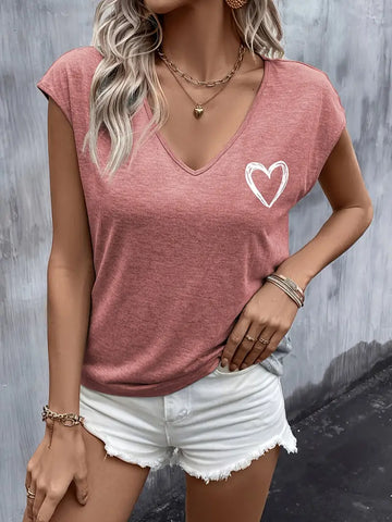 Fritz® | T-Shirt mit V-Auss...