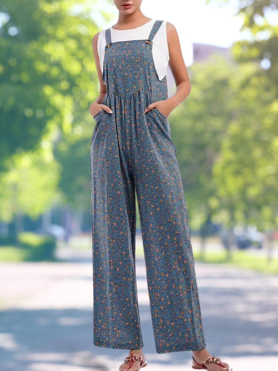 Kora® | Klassischer geblümter Jumpsuit