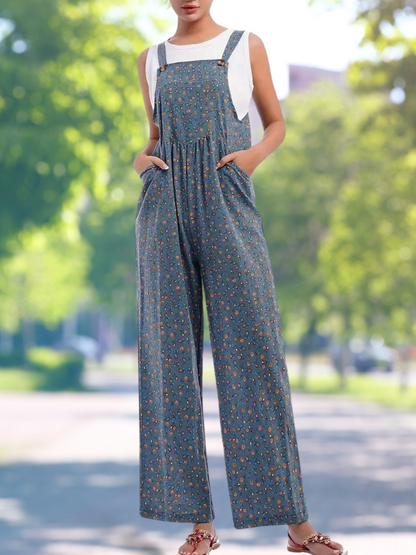 Kora® | Klassischer geblümter Jumpsuit