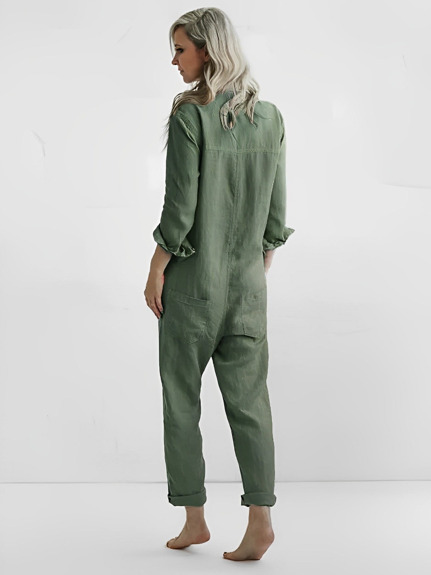 Lydia® | Stylischer grüner Jumpsuit