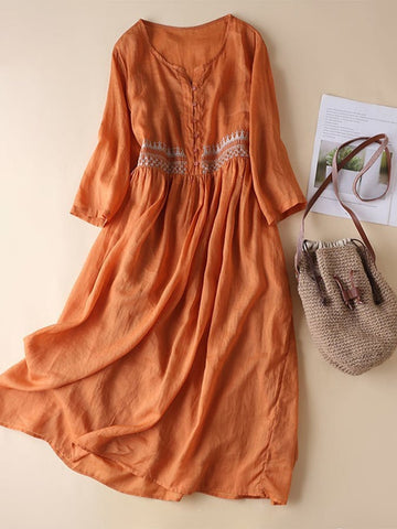 Eliza® | Besticktes Kleid a...