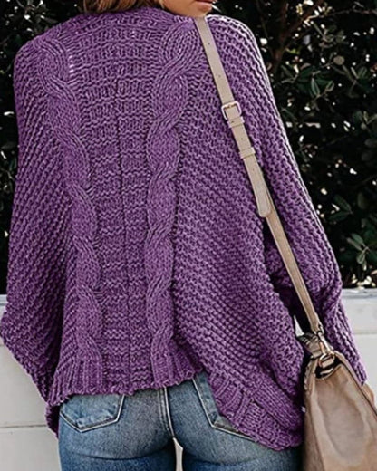 Violetta | Entspannte und stilvolle Winter-Strickjacke