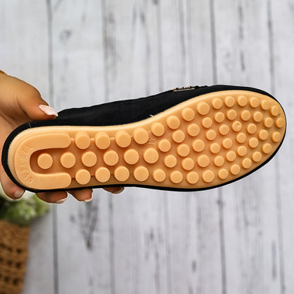 Shontelle®| Metallverzierte Halbschuhe: Lässige flache Schuhe zum Hineinschlüpfen