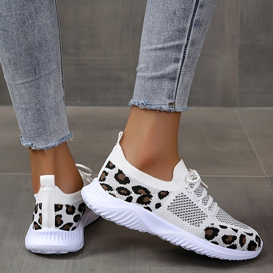 Dolly® | Leopard Print Schnürschuhe