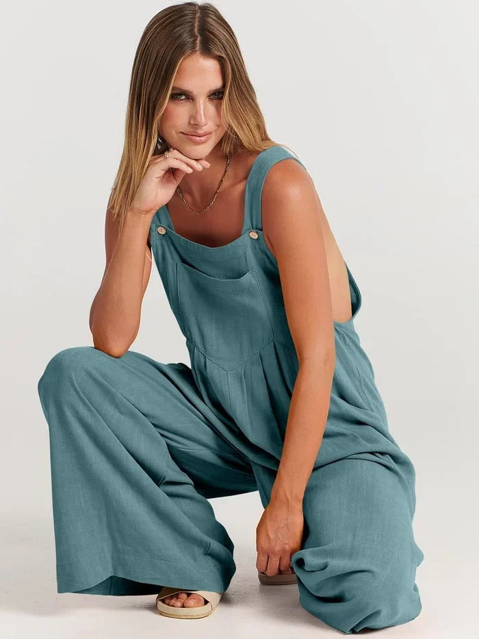 Emma® | Trendiger Overall mit weitem Bein in Übergröße Jumpsuit