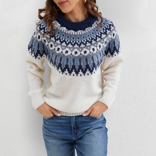 Charlotte® | Stilvoller ethnisch gemusterter Pullover