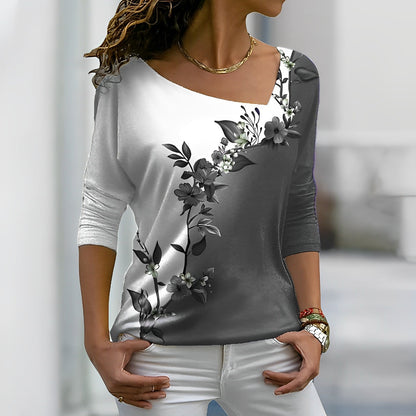 Freya® | Stilvolles Hemd mit Blumenmuster in Ombre-Optik