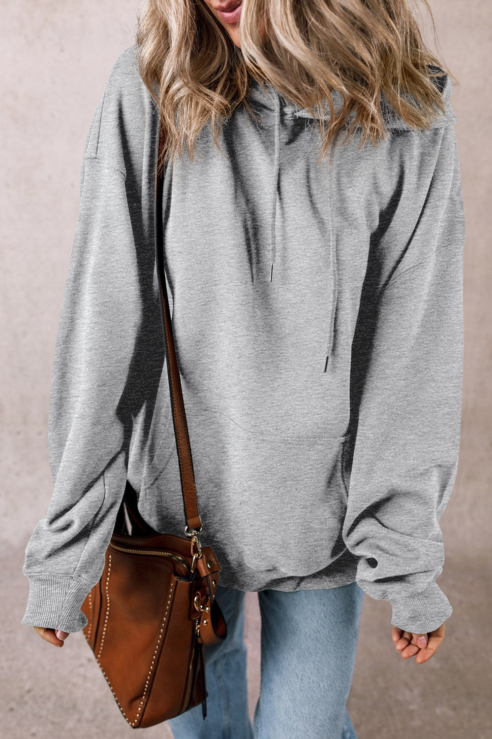 Drawstring Pocketed Long Sleeve Hoodie - Sydney So Sweet