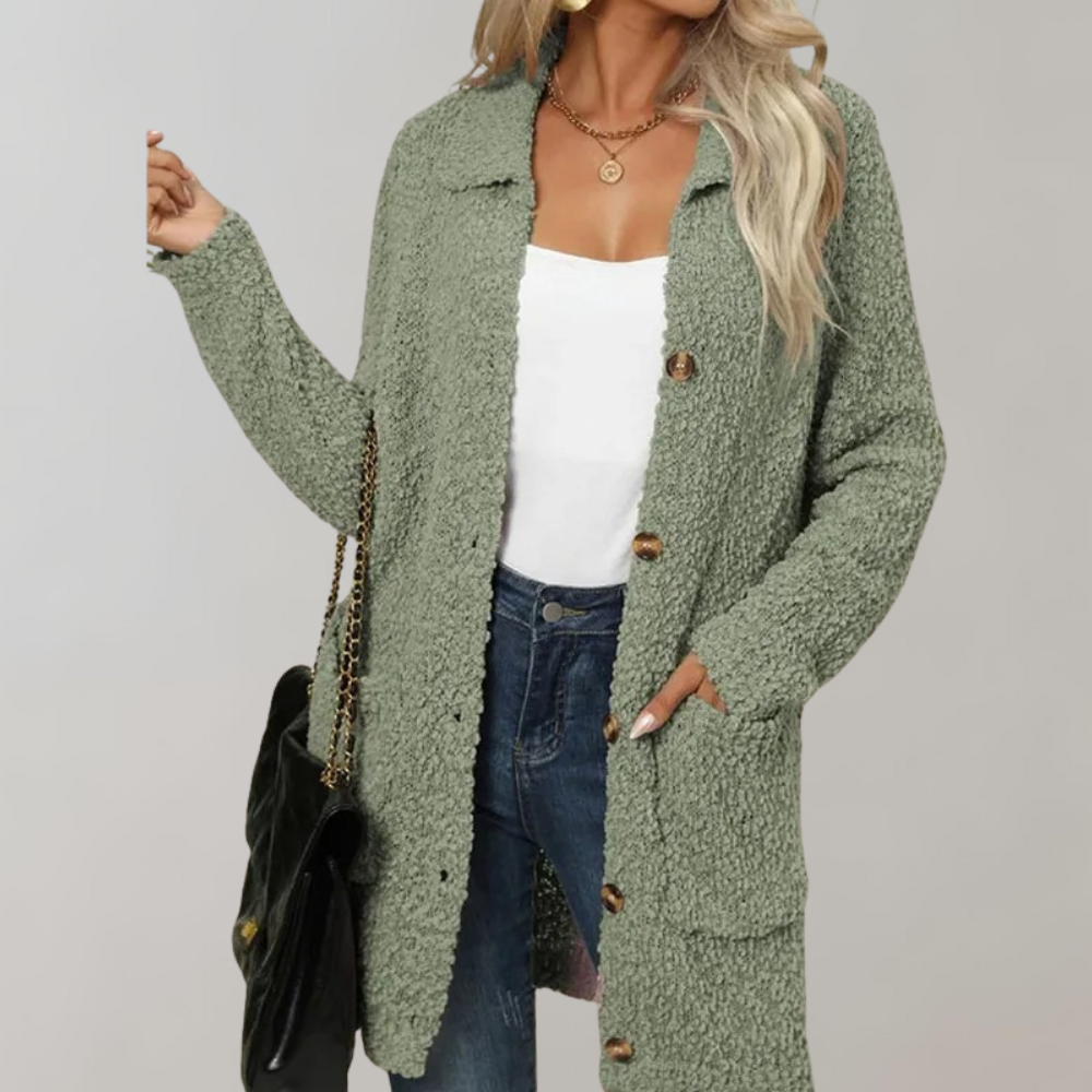 Jessamine | Elegante und vielseitige Winter-Strickjacke