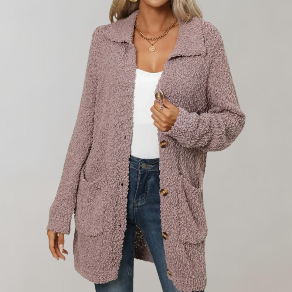 Jessamine | Elegante und vielseitige Winter-Strickjacke