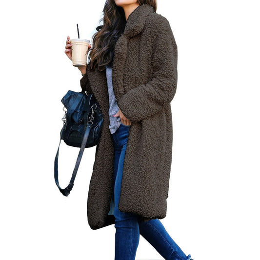 Coats- Travel Companion Autumn/Winter Fleece Collared Teddy Coat- Grey- IndioGear Clothing and Gear