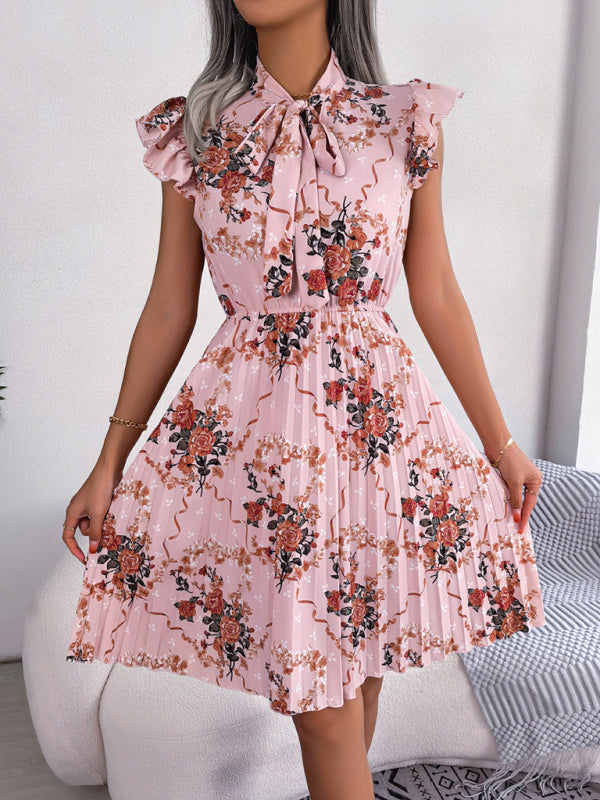 Dress- Floral Romance Mini Dress for Women - Perfect for Any Occasion- - Pekosa Women Clothing