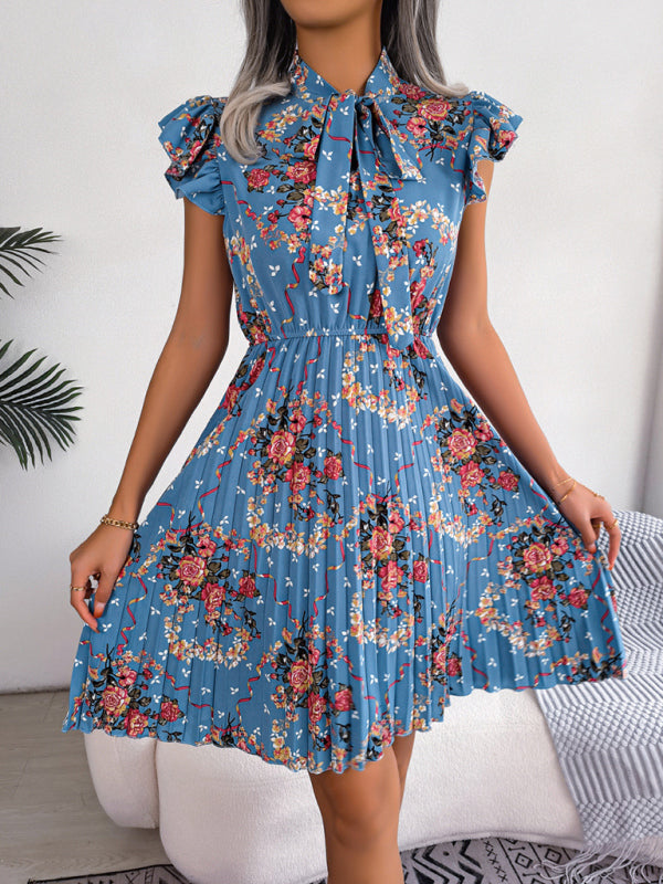 Dress- Floral Romance Mini Dress for Women - Perfect for Any Occasion- - Pekosa Women Clothing