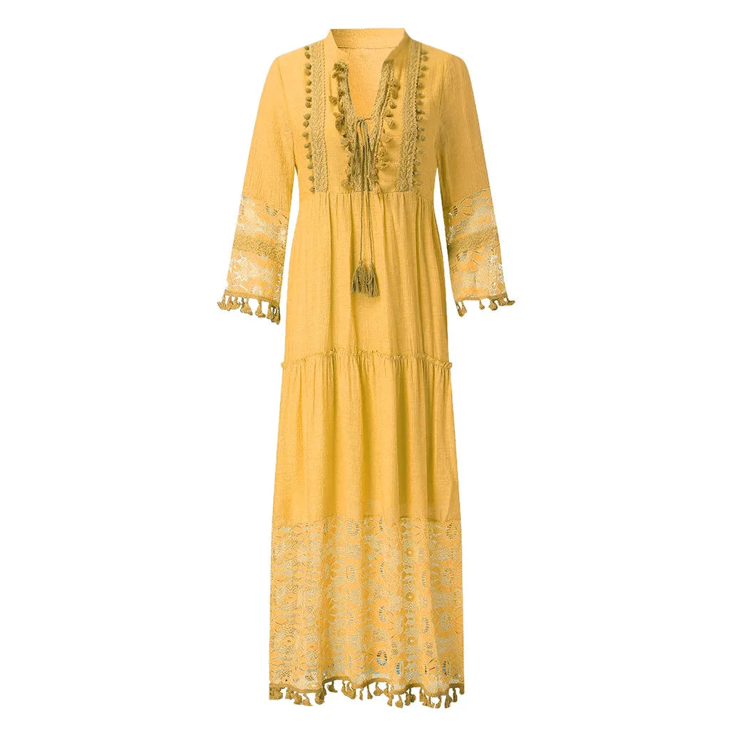 Delhi® | 3/4 Sleeve Lace Dress