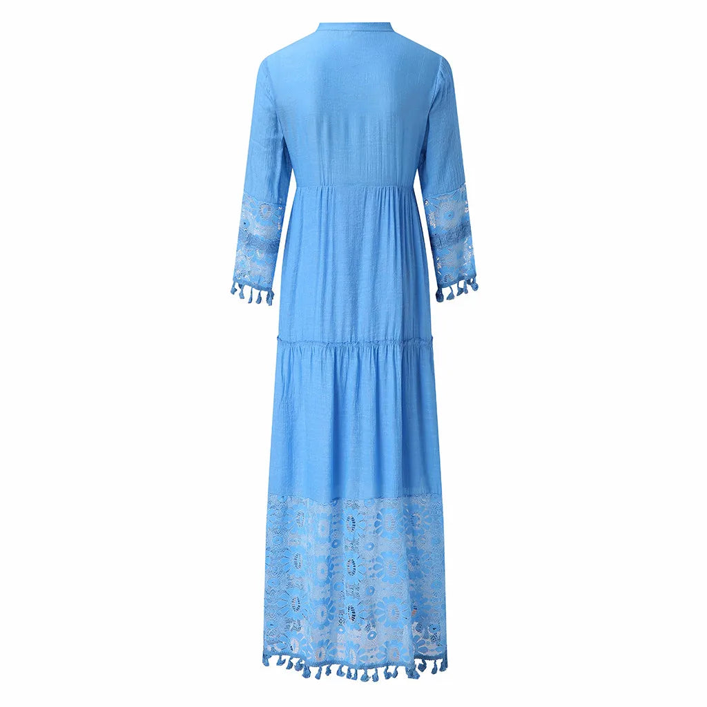 Delhi® | 3/4 Sleeve Lace Dress