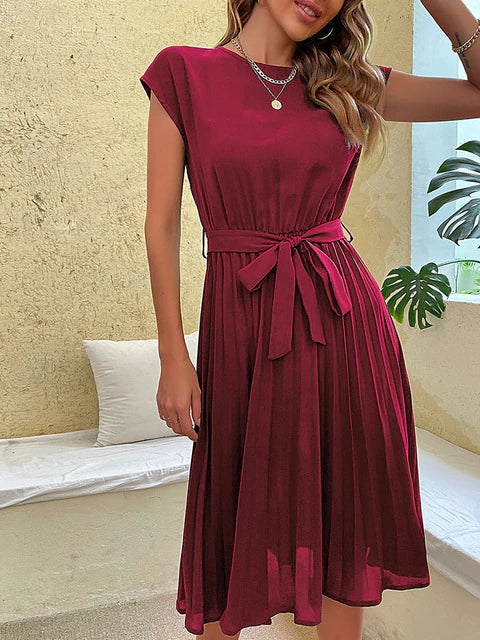 Maxine® | Elegantes Sommerkleid mit Taillenband und fließender A-Linie