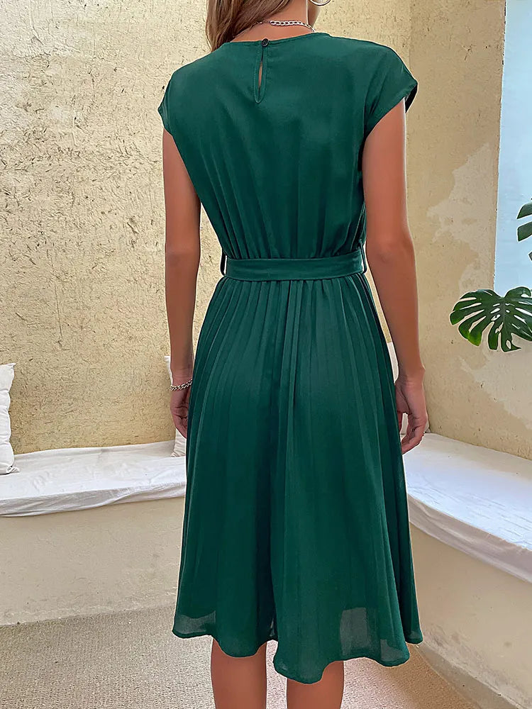 Maxine® | Elegantes Sommerkleid mit Taillenband und fließender A-Linie