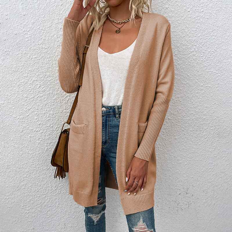 Apricot-Womens-Loose-Open-Front-Cardigan-Long-Sleeve-Casual-Lightweight-Soft-Knit-Sweaters-Coat-with-Pockets-K625-Front