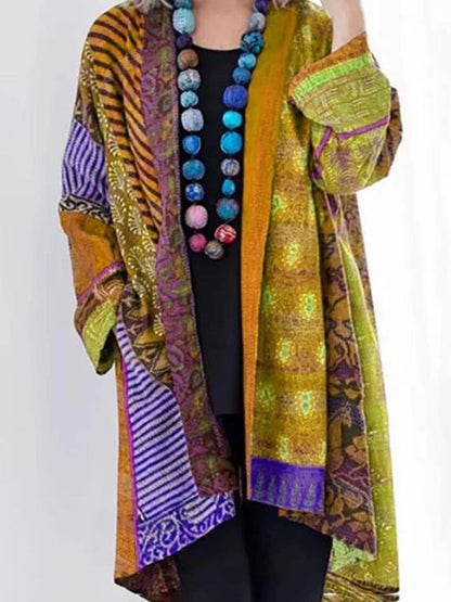 Loose Ethnic Style Long-sleeved Printed Cardigan Shopvhs.com