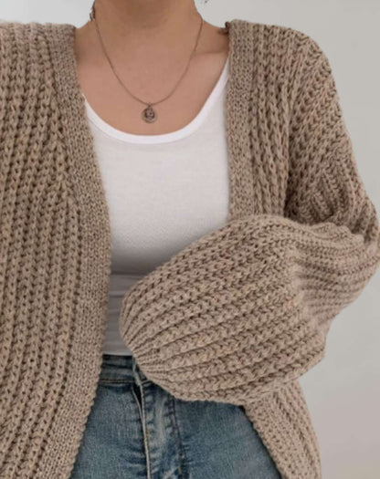 Lauren | Entspannter und stilvoller Winter-Cardigan