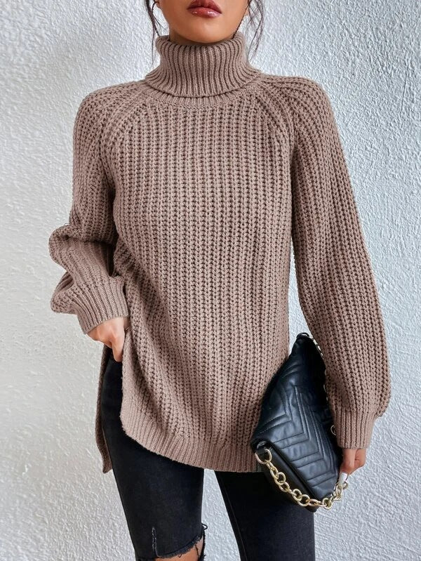 Angelie® | Sexy Turtle-Neck Strickpullover